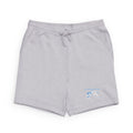 Willowind Fleece Sweatshorts — Light Gray Casual Lounge Shorts with Small Blue Logo