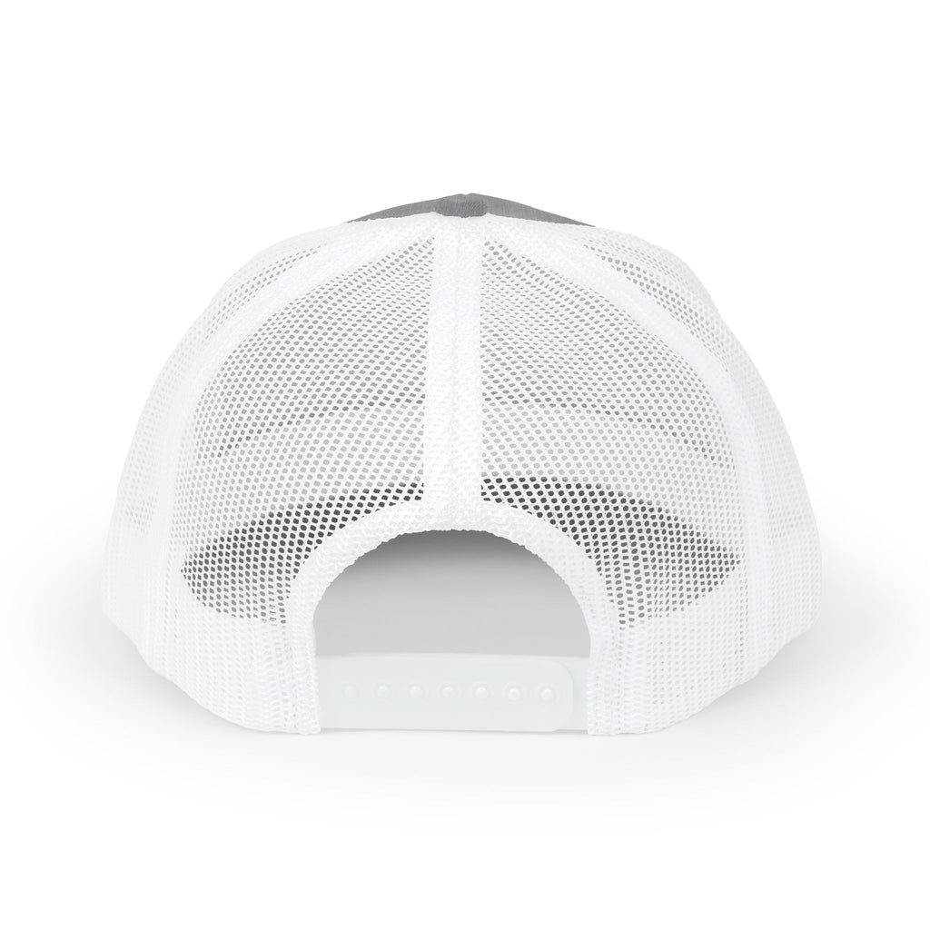 Fishing Trucker Cap - "Snapping Blue" Marlin Graphic Mesh Snapback