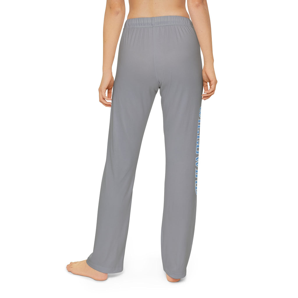 Kids Blue Lounge Pants with Side 'Willowind Farm' Print