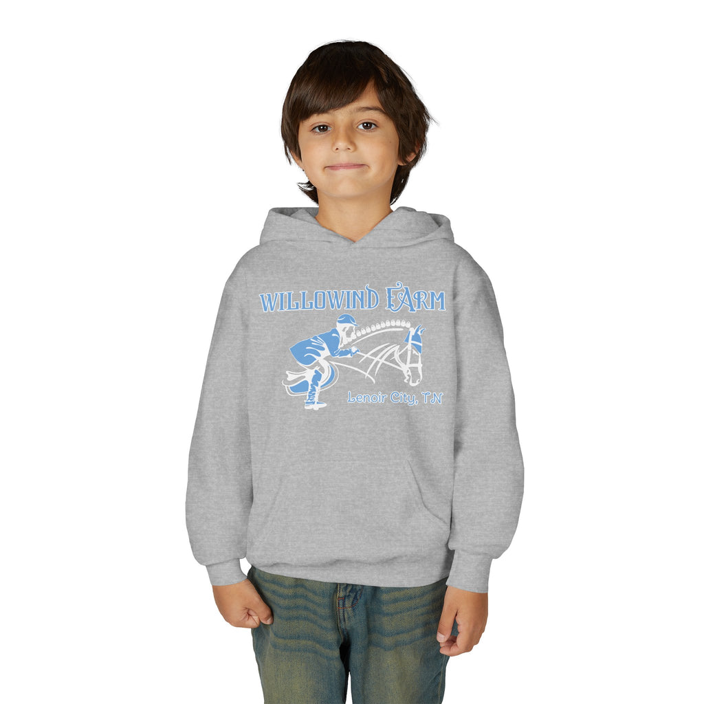 Youth Hoodie — Willowind Farm Equestrian Graphic
