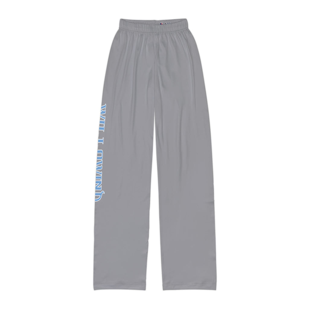Kids Blue Lounge Pants with Side 'Willowind Farm' Print