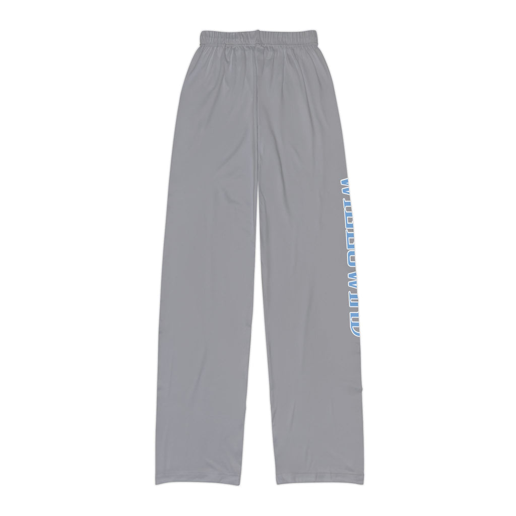 Kids Blue Lounge Pants with Side 'Willowind Farm' Print