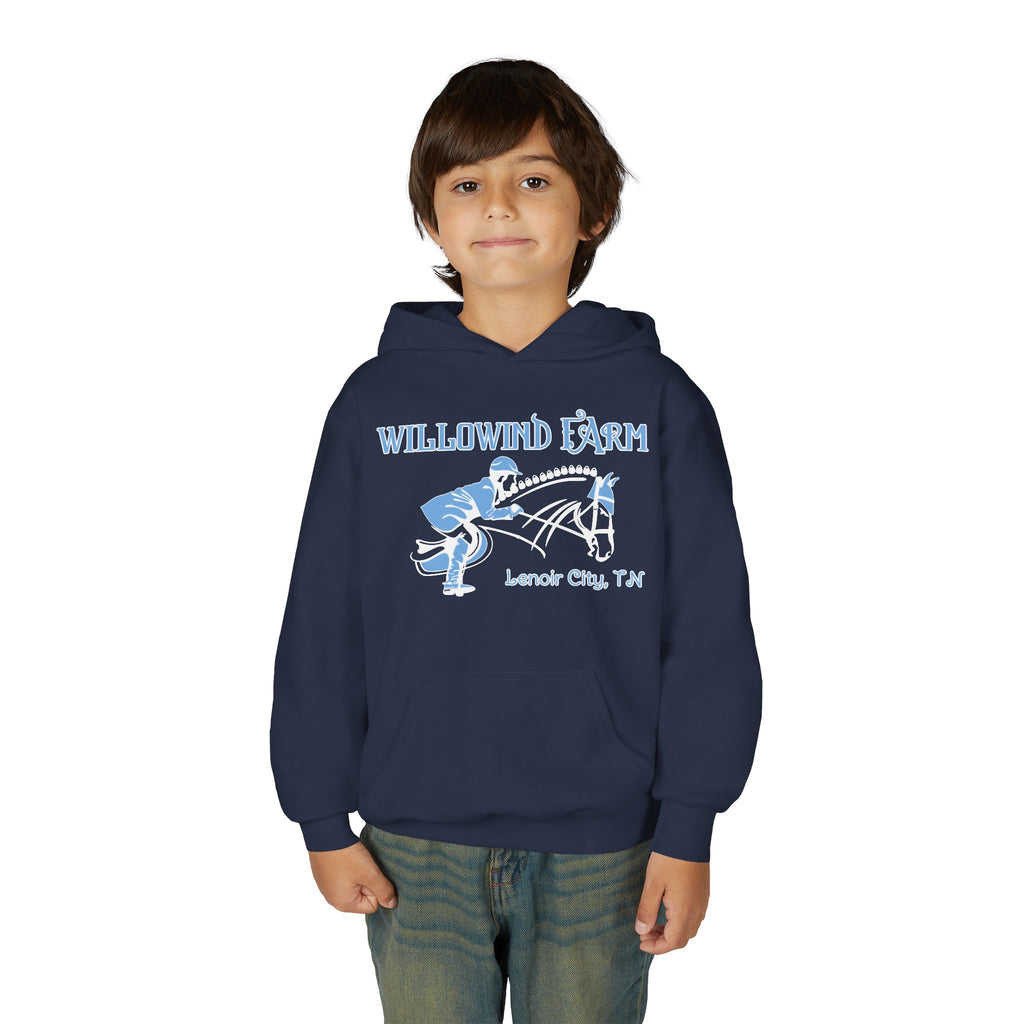 Youth Hoodie — Willowind Farm Equestrian Graphic