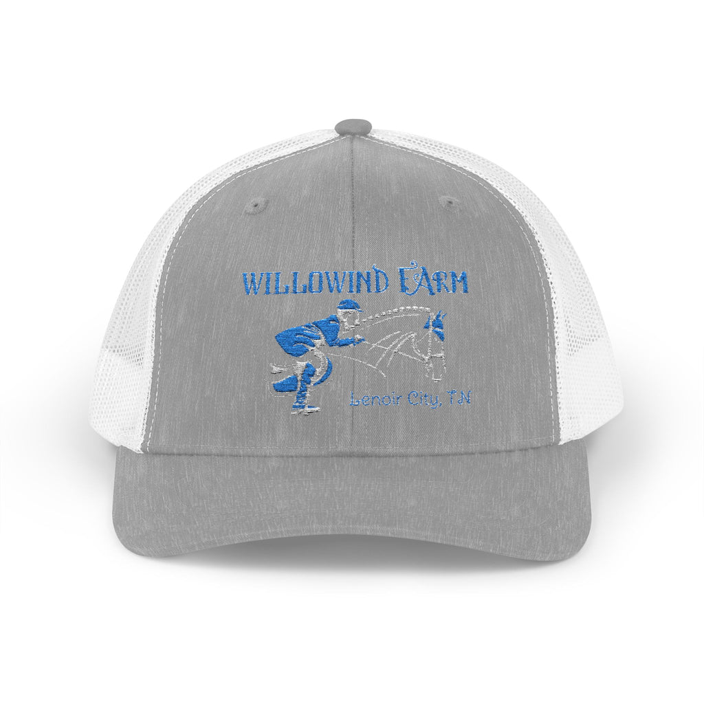 Fishing Trucker Cap - "Snapping Blue" Marlin Graphic Mesh Snapback